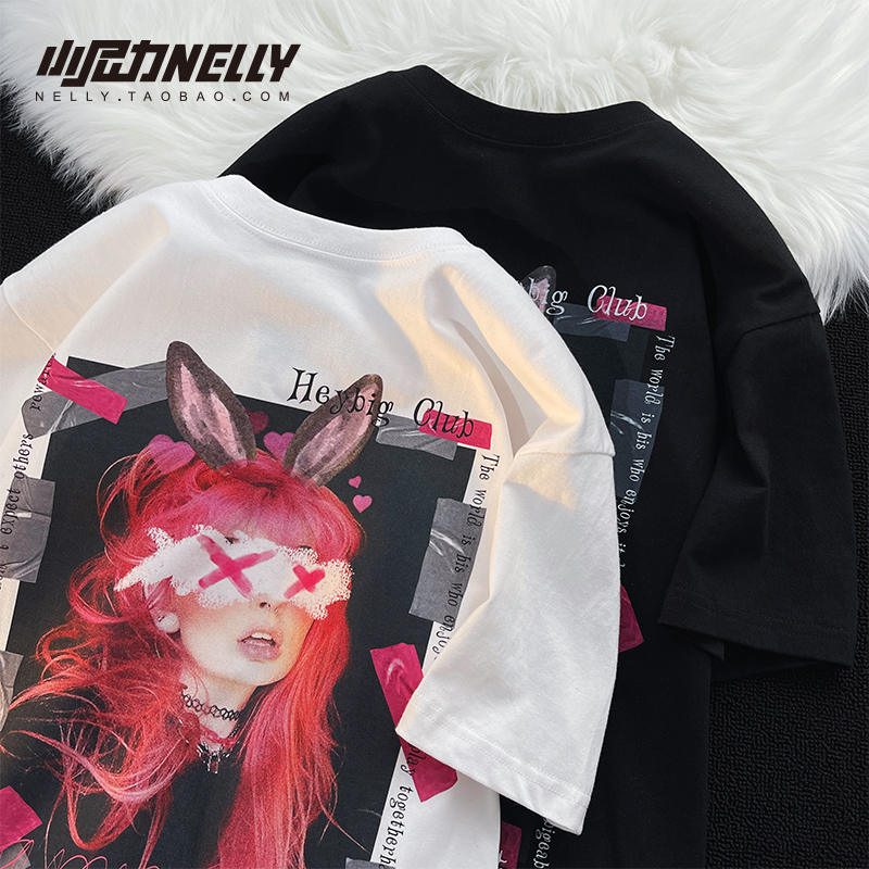เสื้อยืดคอกลม ผู้ชาย เสื้อยืดผู้ชายเกาหลี เสื้อยืดเกาหลี แบรนด์ NELLY