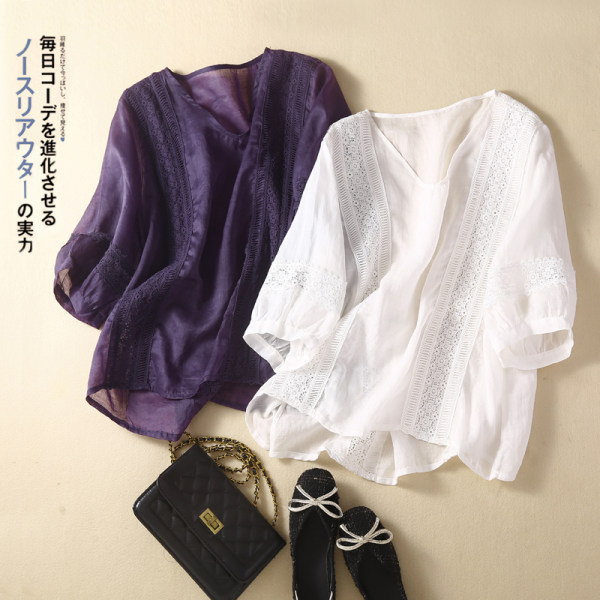 เสื้อลินิน แบบเสื้อสวยๆ เสื้อผ้าฝ้ายลินิน เสื้อเชิ้ตผ้าลินิน BY LININ