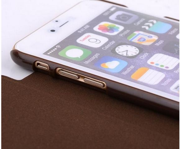 เคสหนัง เคส iPhone 6 4.7 สไตล์ วินเทจ สีน้ำตาลเข้ม กาแฟ สีแนวผู้ใหญ่ เคสแบบหรู สามารถพับตั้ง iphone ได้ ของขวัญให้แฟน สุดเก๋ 198616_2