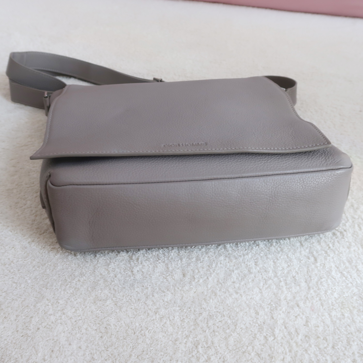 Dior Homme Grey Calfskin Messenger Bag