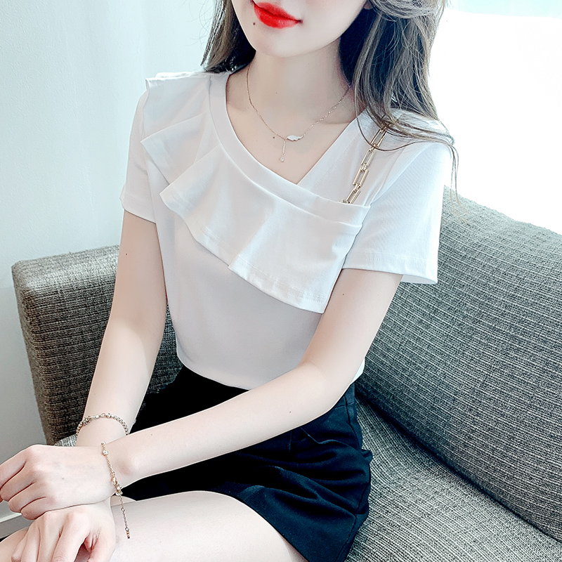เสื้อผ้าวัยรุ่นเกาหลี เสื้อยืดวัยรุ่นผู้หญิง มีขนาด S M L XL