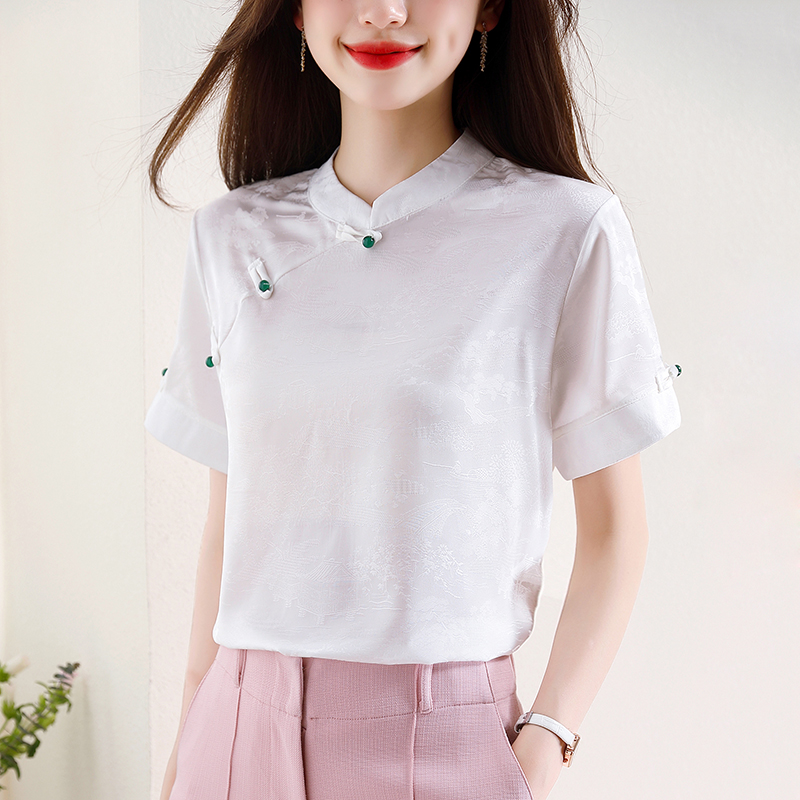 เสื้อเชิ้ตผู้หญิงแขนยาว เสื้อเชิ้ตผู้หญิงใส่ทํางาน 390 บาทต่อชิ้น ฟรีค่าจัดส่ง