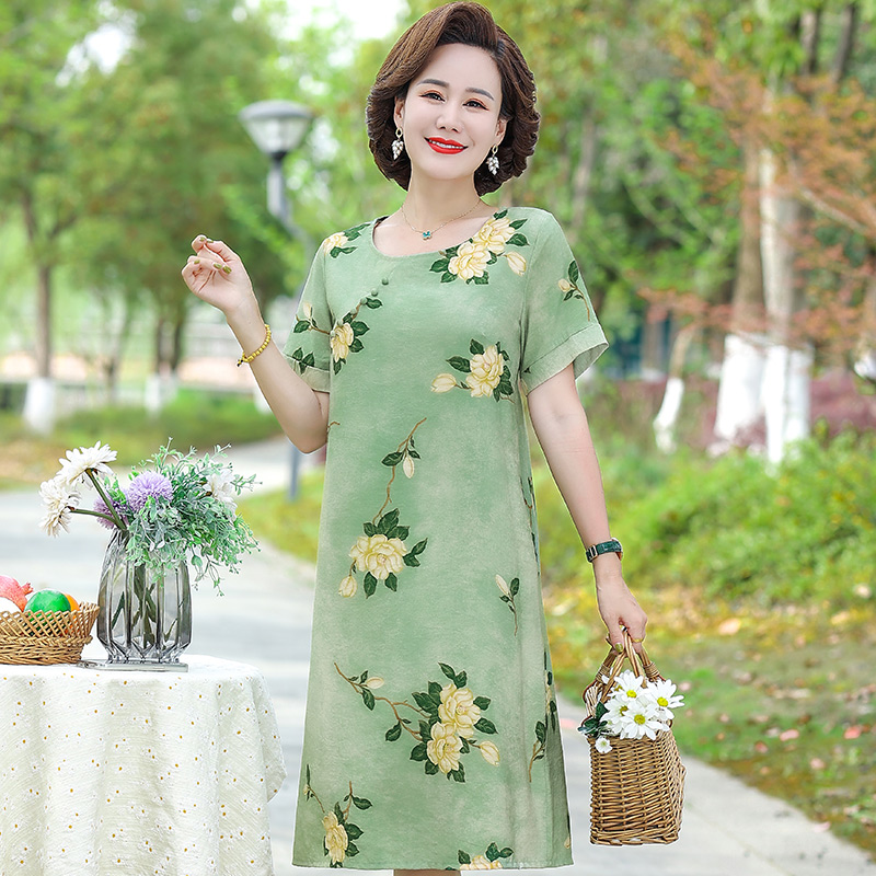 เดรสวัยผู้ใหญ่40-60ปี เดรสคุณแม่ ชุดเดรสทำงานวัยผู้ใหญ่ แบรนด์ MAMA DRESS