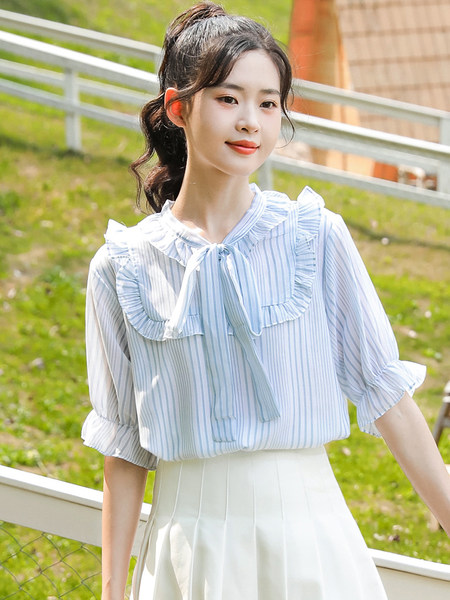 เสื้อชีฟองเกาหลี เสื้อชีฟองสวยๆ