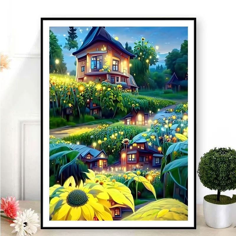 ชุดปักครอสติช รูปบ้าน สอบถามขนาดและสั่งซื้อได้ที่ LINE