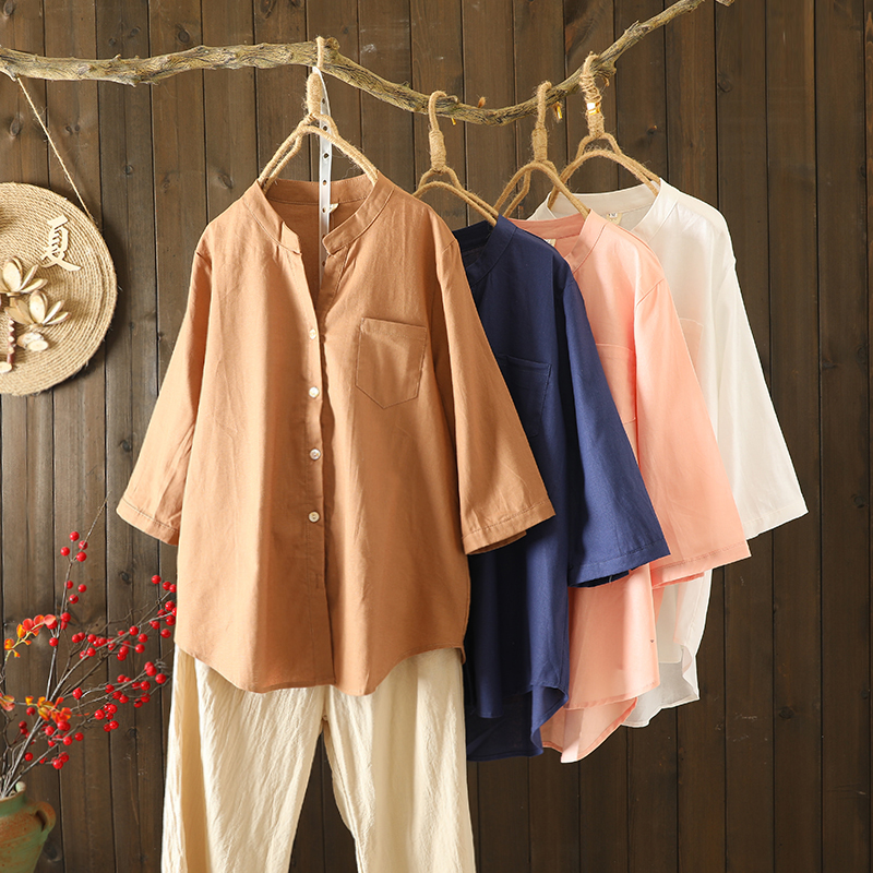 เสื้อลินิน เสื้อผ้าฝ้ายลินิน เสื้อเชิ้ตผ้าลินิน