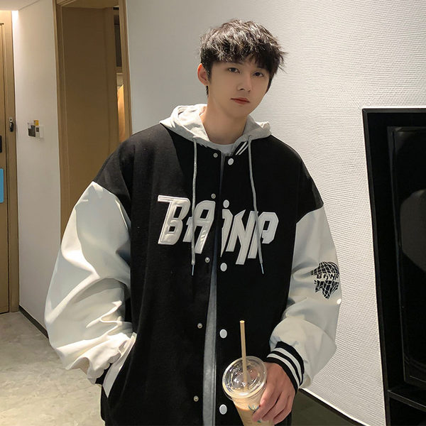 เสื้อแจ็คเก็ตเบสบอล เสื้อคลุม เสื้อแขนยาวสไตล์เกาหลี