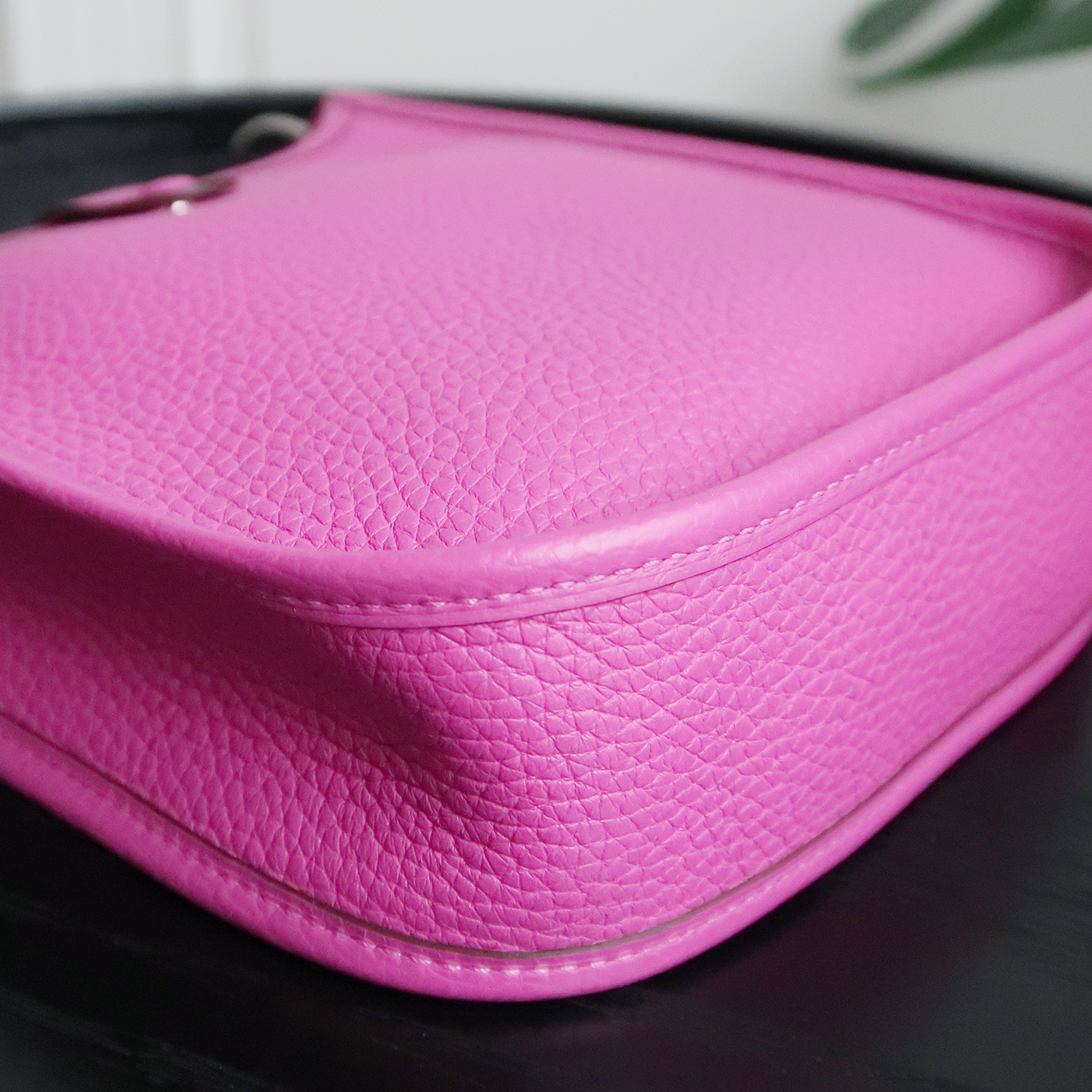 Hermes Magnolia Clemence Leather Evelyne TPM 16 CM PHW