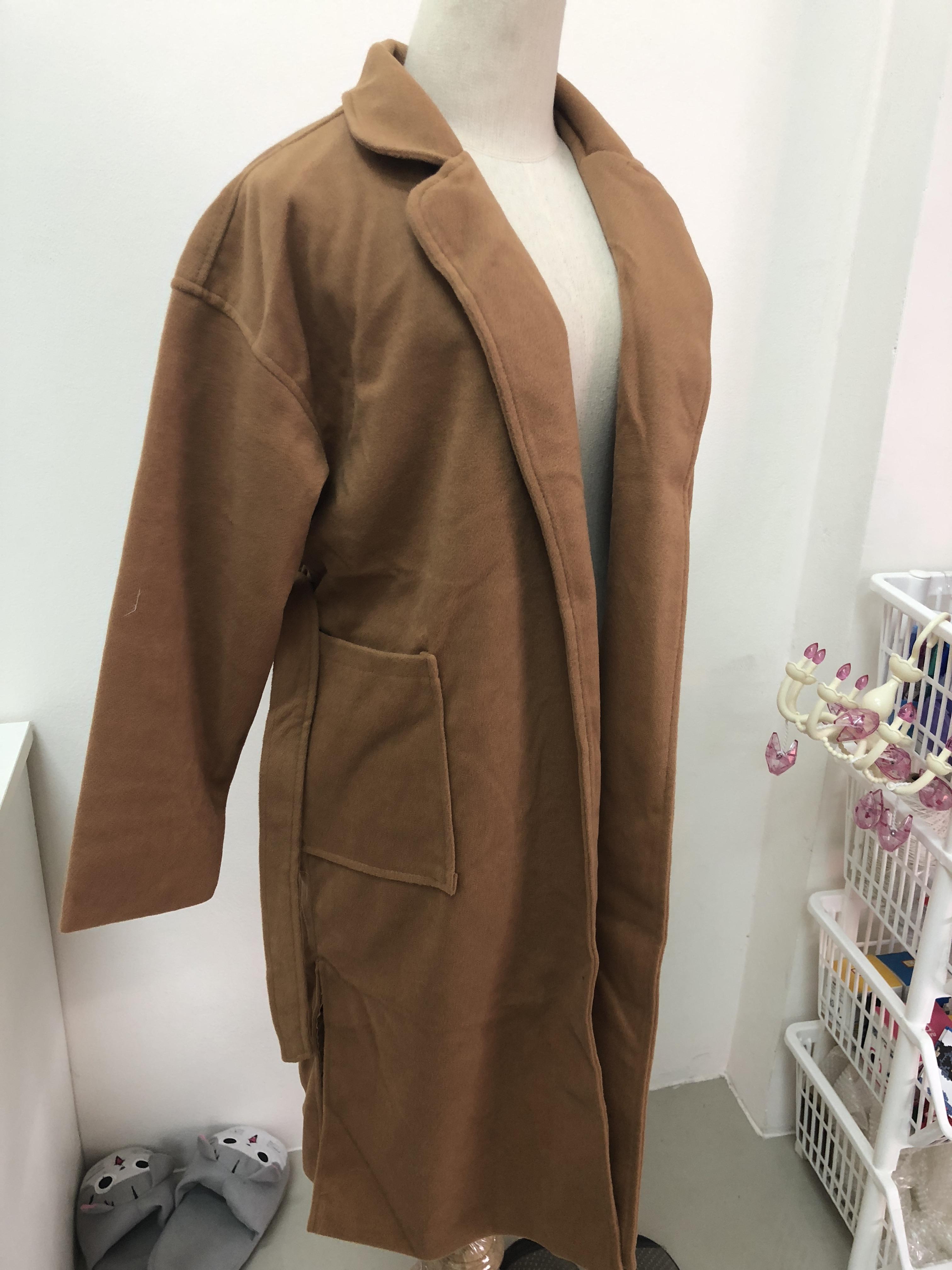 เสื้อโค้ทกันหนาว พร้อมเชือกผูกเอว เรียบเก๋ พร้อมส่งจ้า same pic