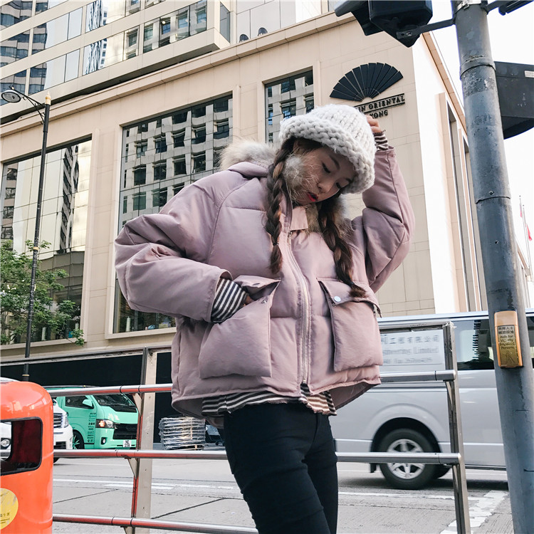 เสื้อกันหนาวฮู้ดดี้ แต่งเฟอร์ขนฟู สีชมพู ทั้งอุ่นทั้งน่ารัก แนะนำเลยจ้า