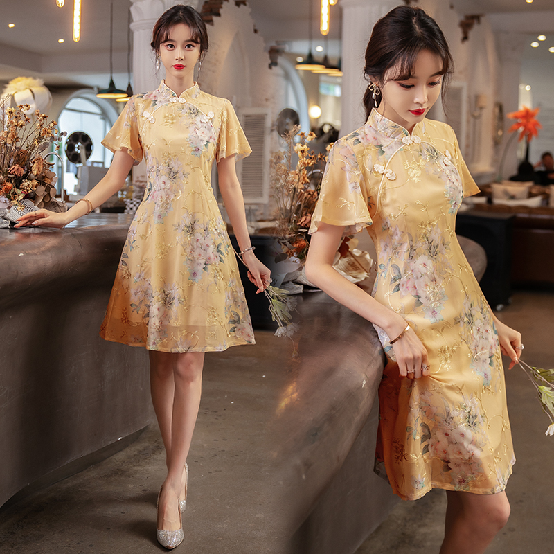 เดรสแขนสั้น มีไซส์ L-5XLอก 38-48 นิ้ว ใส่ได้ทั้งสาวหุ่นดีน่ารักจนถึงสาวอวบพลัสไซส์