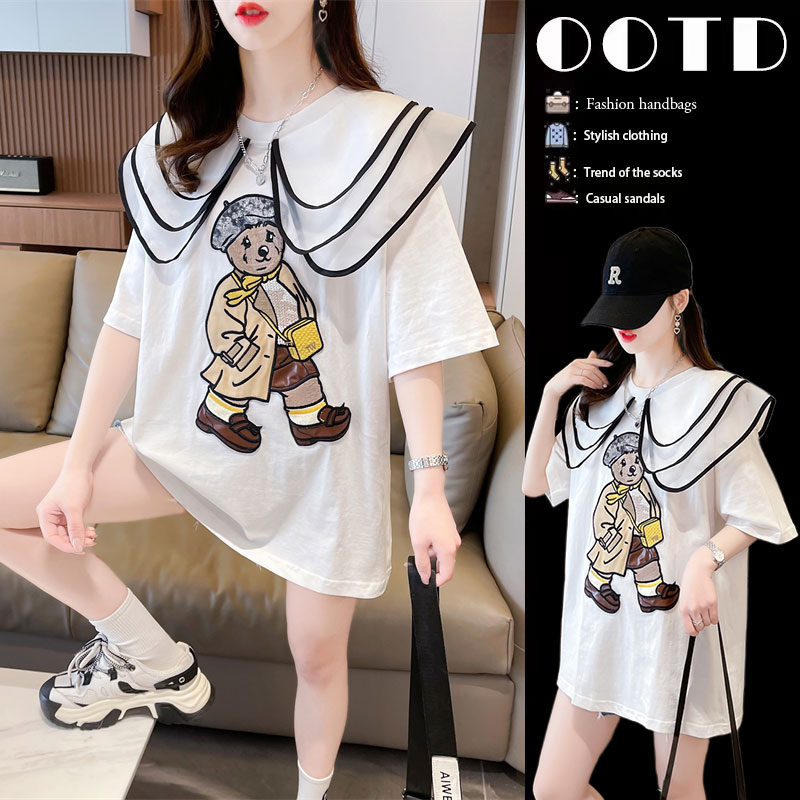 เสื้อยืดคนอ้วนแบบโอเวอร์ไซส์แบบ ulzzang fashion สนใจทักแชท