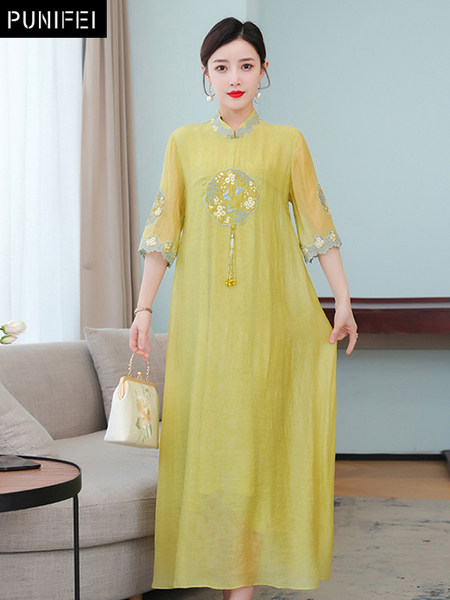 เดรสวัยผู้ใหญ่40-60ปี เดรสคุณแม่ ชุดเดรสทำงานวัยผู้ใหญ่ แบรนด์ MAMA DRESS