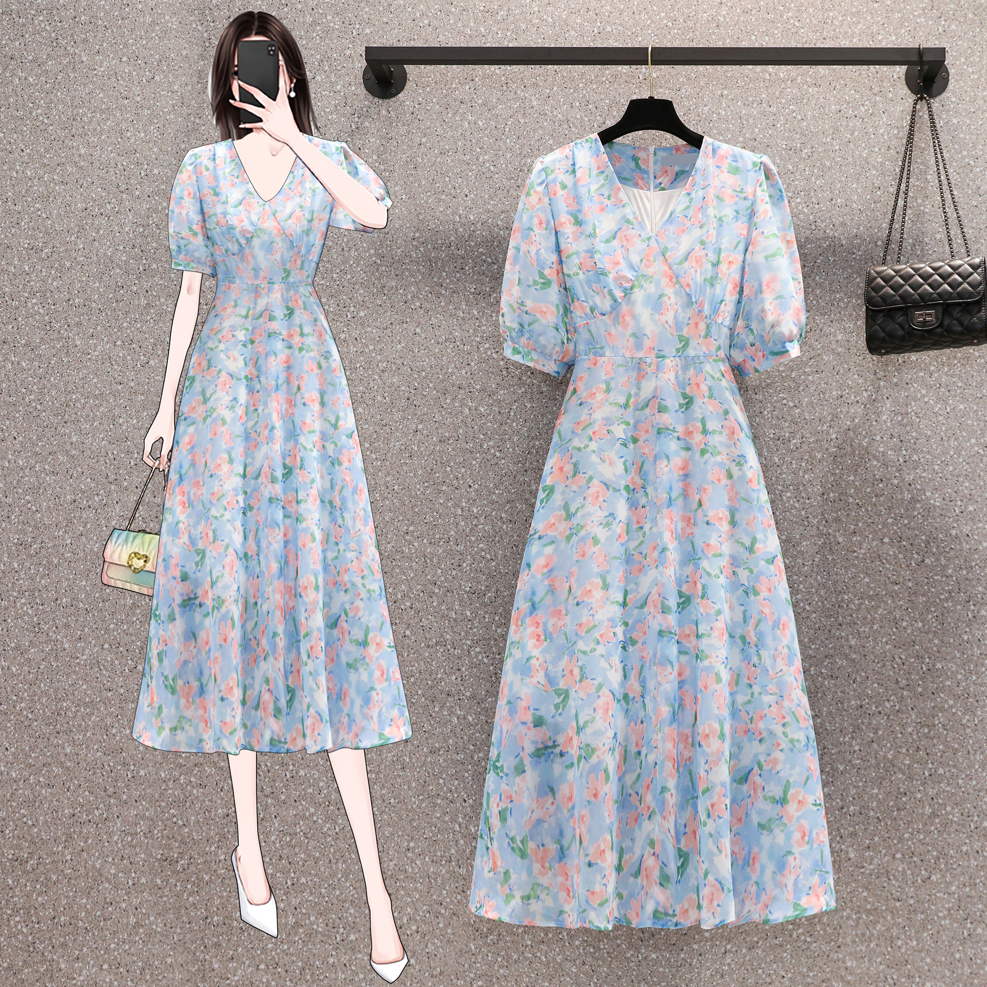 เดรสสาวอวบ มีไซส์ L-4XLอกเสื้อ 38-47 นิ้ว ใส่ได้ทั้งสาวหุ่นดีน่ารักจนถึงสาวอวบพลัสไซส์ จัดส่งฟรี! ทักแชทสั่งซื้อ
