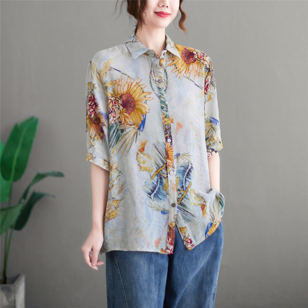เสื้อลินิน แบบเสื้อสวยๆ เสื้อผ้าฝ้ายลินิน เสื้อเชิ้ตผ้าลินิน BY LININ