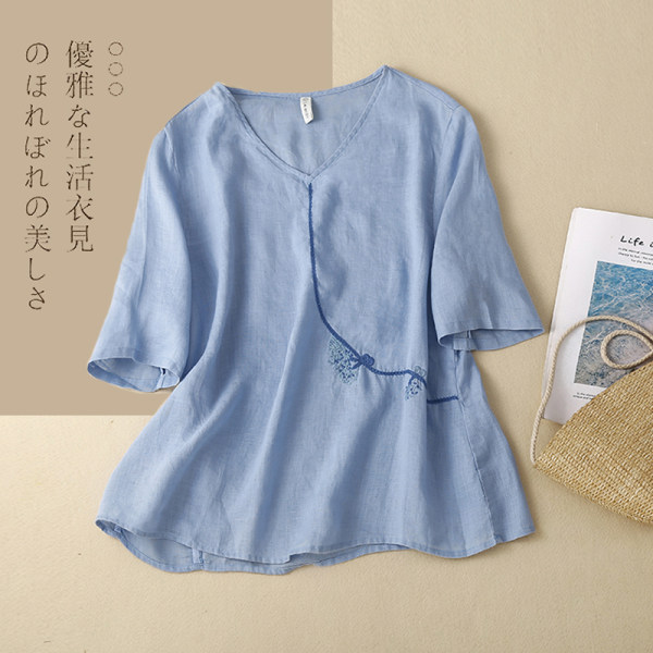เสื้อลินิน แบบเสื้อสวยๆ เสื้อผ้าฝ้ายลินิน เสื้อเชิ้ตผ้าลินิน BY LININ