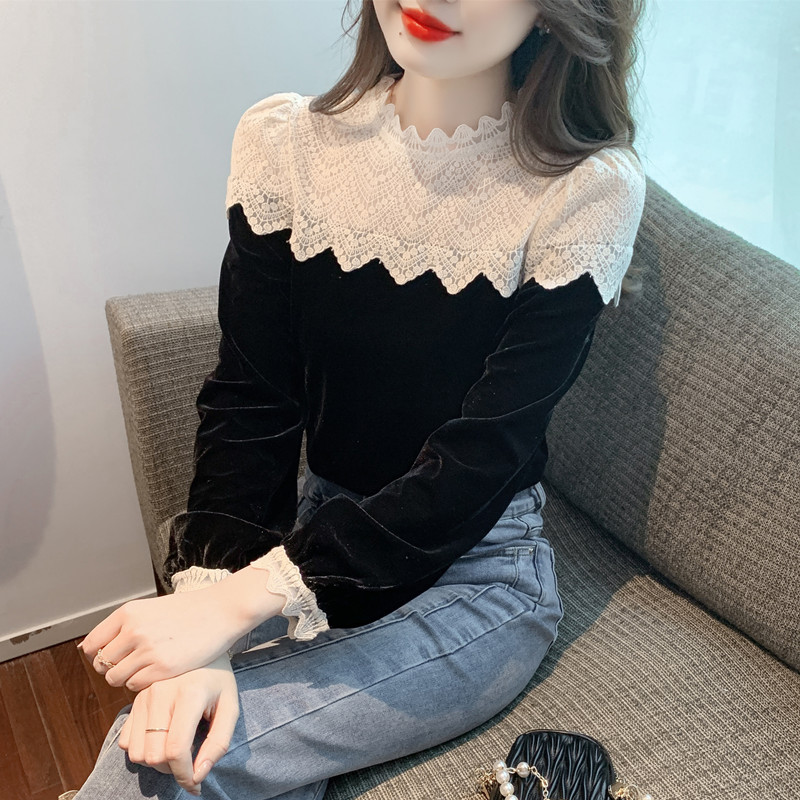 เสื้อลูกไม้ เสื้อเชิ้ตแขนยาว