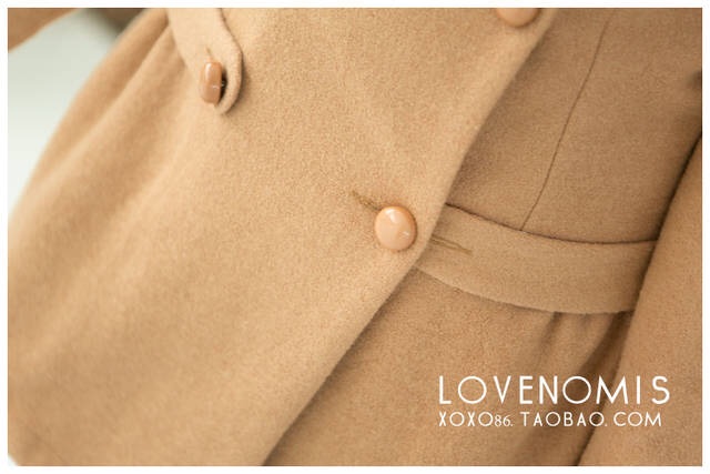 LADY COAT เสื้อโค้ทกันหนาว ทรงหวานๆ สไตล์เกาหลี พร้อมส่ง CAMEL