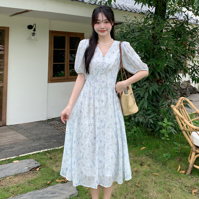 เดรสแขนสั้น มีไซส์ L-4XLอก 38-47 นิ้ว ใส่ได้ทั้งสาวหุ่นดีน่ารักจนถึงสาวอวบพลัสไซส์ จัดส่งฟรี! ทักแชทสั่งซื้อ