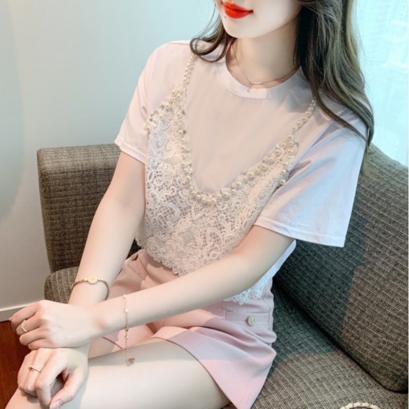เสื้อผ้าวัยรุ่นเกาหลี เสื้อยืดวัยรุ่นผู้หญิง มีขนาด S M L XL