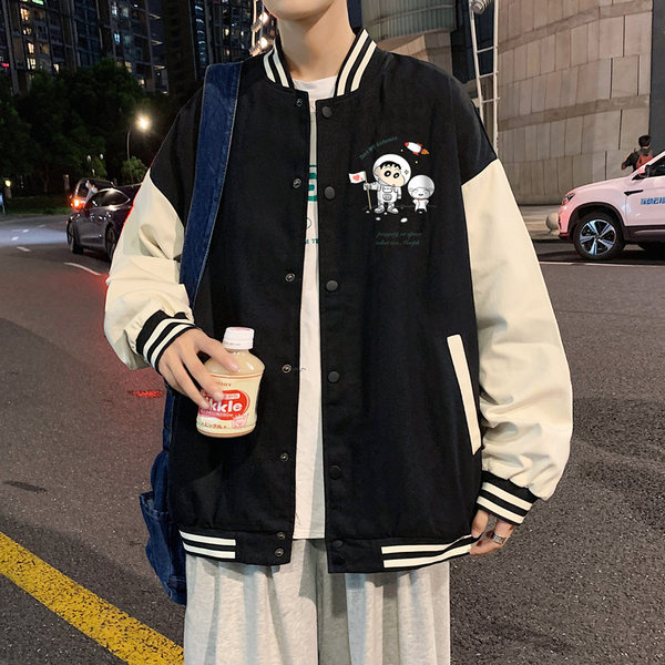 เสื้อแจ็คเก็ตเบสบอล เสื้อคลุม เสื้อแขนยาวสไตล์เกาหลี