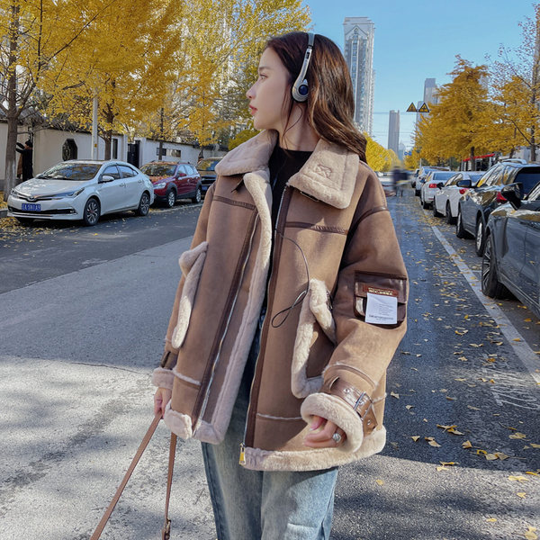 เสื้อโค้ท เสื้อโค้ทกันหนาว เสื้อโค้ทใส่เที่ยวต่างประเทศ ยี่ห้อ: Qianziqian
