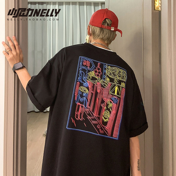 เสื้อยืดคอกลม ผู้ชาย เสื้อยืดผู้ชายเกาหลี เสื้อยืดเกาหลี แบรนด์ NELLY