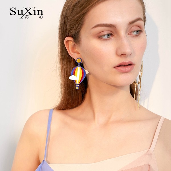 ตุ้มหู ต่างหู ต่างหูผู้หญิง By SuXin