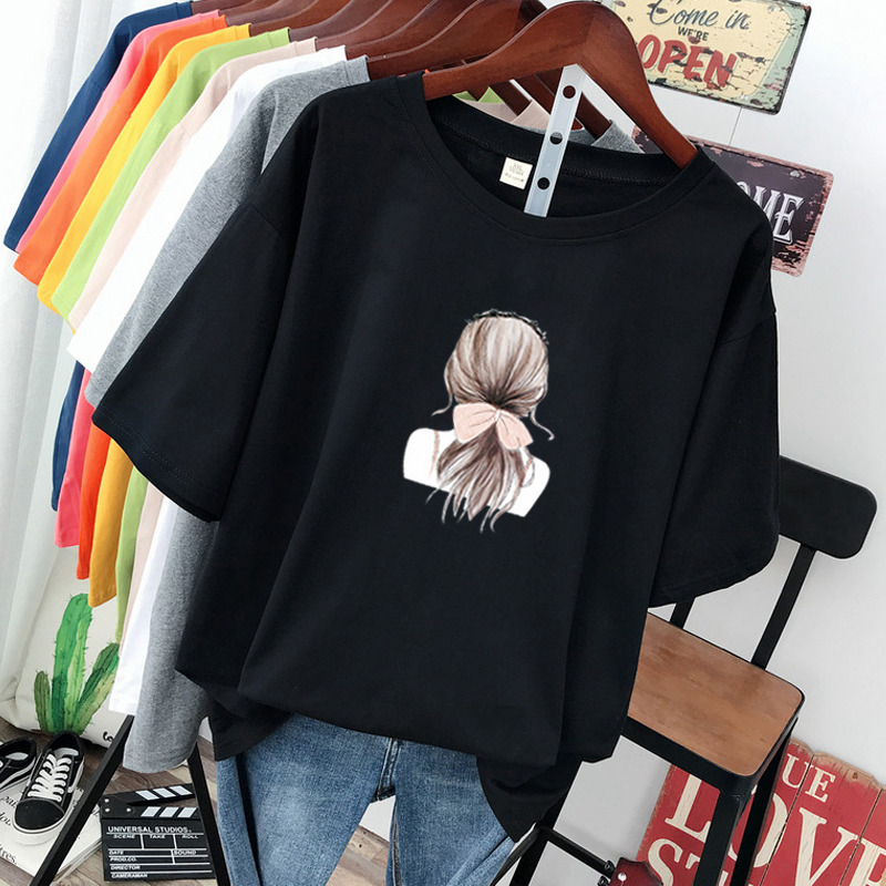 เสื้อยืดคอตตอน สกรีนลายน่ารัก มีหลากหลายสี ส่งฟรีทั่วไทย BY JIMIAO