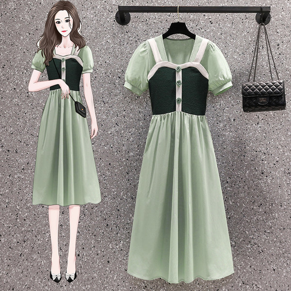 เดรสคนอ้วน เดรสสาวอวบ ชุดเดรสคนอ้วนวัยรุ่น BY PLUS SIZE Girl