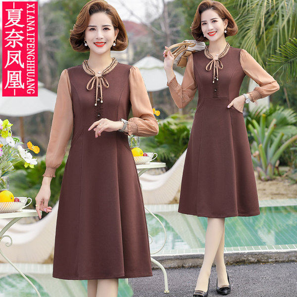 เดรสวัยผู้ใหญ่40-60ปี เดรสคุณแม่ ชุดเดรสทำงานวัยผู้ใหญ่ แบรนด์ MAMA DRESS