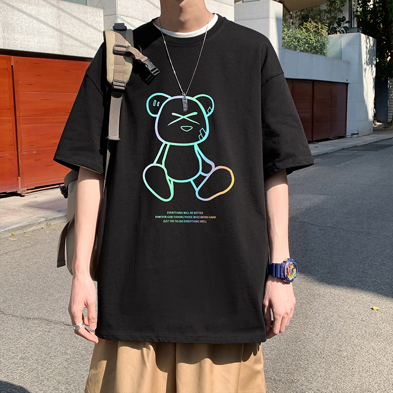 เสื้อยืดผู้ชายอ้วน M-5XL