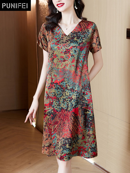 เดรสวัยผู้ใหญ่40-60ปี เดรสคุณแม่ ชุดเดรสทำงานวัยผู้ใหญ่ แบรนด์ MAMA DRESS