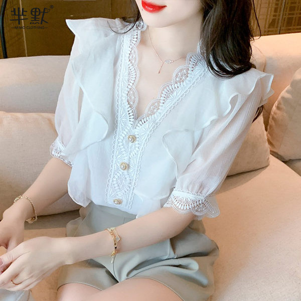 เสื้อชีฟองเกาหลี เสื้อชีฟองสวยๆ