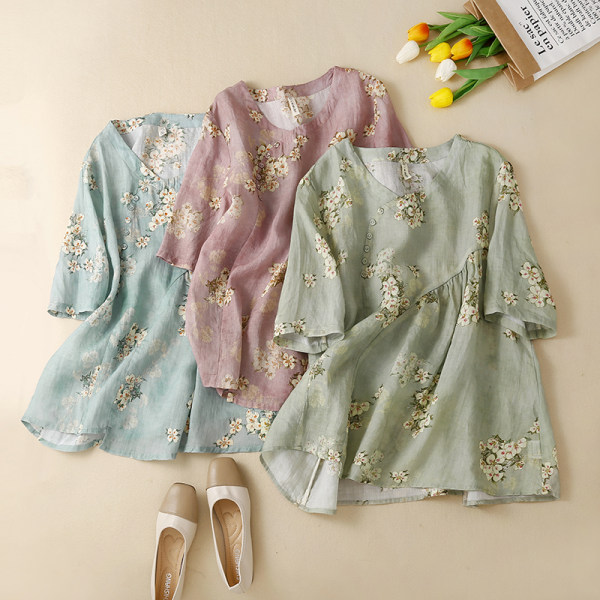 เสื้อลินิน แบบเสื้อสวยๆ เสื้อผ้าฝ้ายลินิน เสื้อเชิ้ตผ้าลินิน BY LININ
