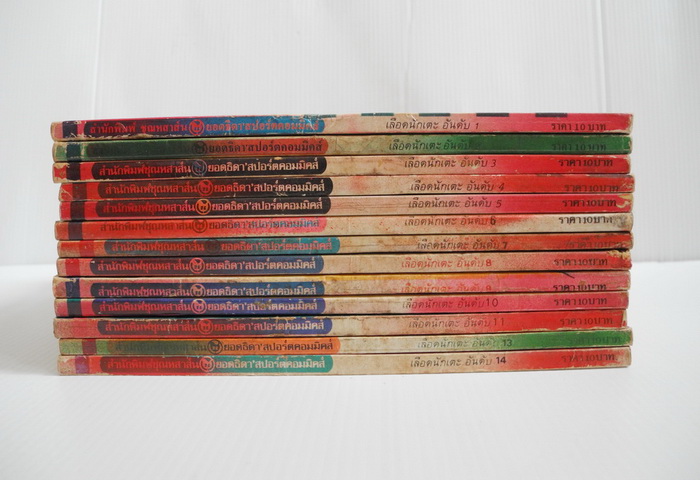 เลือดนักเตะ 14 เล่มจบ ( มีไม่ครบขาดเล่ม 12 ค่ะ )