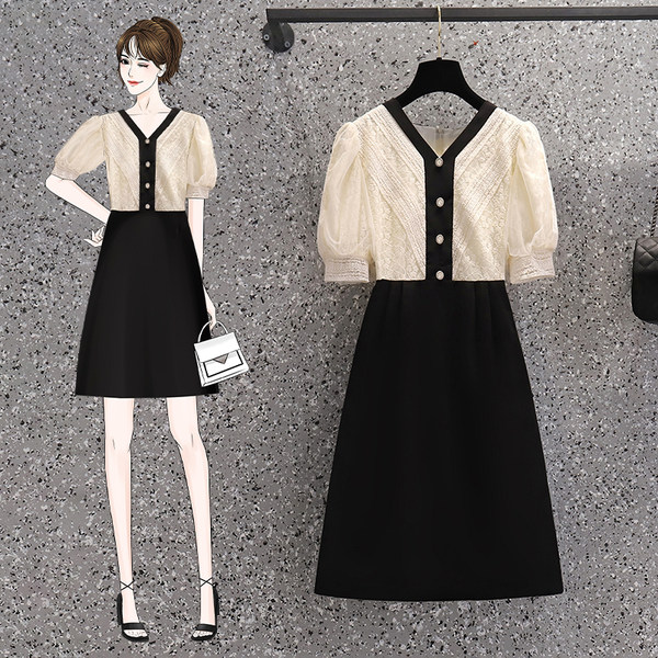 ชุดเดรสคนอ้วนวัยรุ่น เดรสสาวอวบ เดรสคนอ้วน BY PLUS SIZE Girl