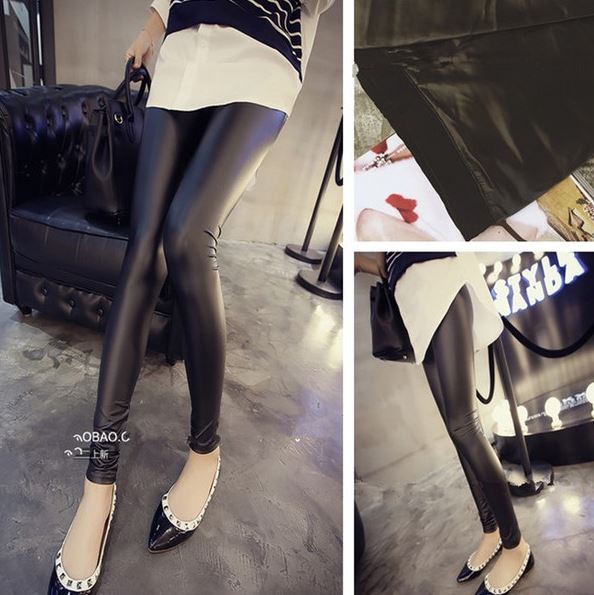Legging เลกกิ้งหนัง สำหรับสาวไซส์เล็ก พร้อมส่ง black