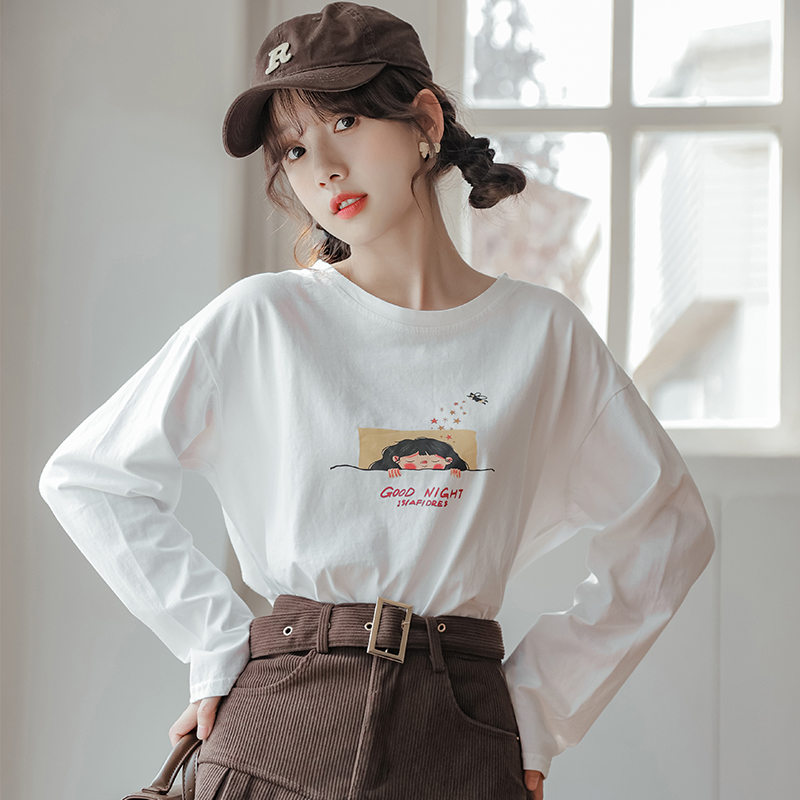 เสื้อผ้าวัยรุ่นเกาหลี เสื้อยืดวัยรุ่นผู้หญิง มีขนาด S M L XL