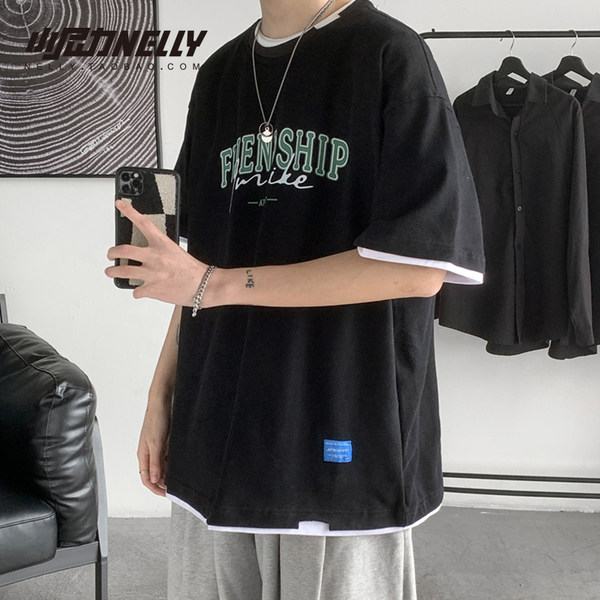 เสื้อยืดคอกลม ผู้ชาย เสื้อยืดผู้ชายเกาหลี เสื้อยืดเกาหลี แบรนด์ NELLY