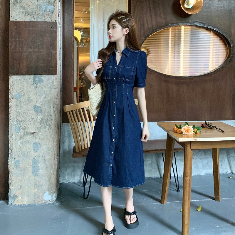 เดรสแขนสั้น มีไซส์ L-4XLอก 38-47 นิ้ว ใส่ได้ทั้งสาวหุ่นดีน่ารักจนถึงสาวอวบพลัสไซส์ จัดส่งฟรี! ทักแชทสั่งซื้อ
