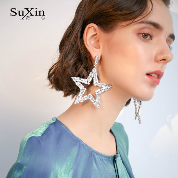 ตุ้มหู ต่างหู ต่างหูผู้หญิง By SuXin