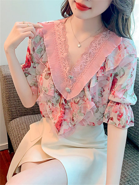 เสื้อชีฟองเกาหลี เสื้อชีฟองสวยๆ