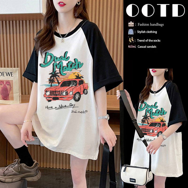 เสื้อยืดคนอ้วนแบบโอเวอร์ไซส์แบบ ulzzang fashion สนใจทักแชท