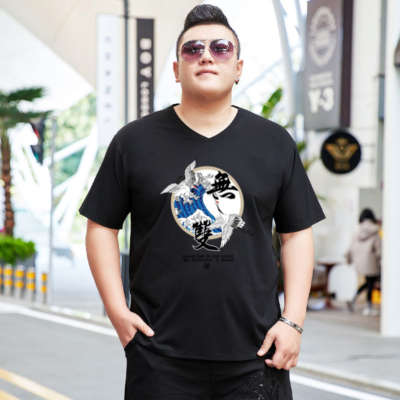 เสื้อยืดผู้ชายอ้วน S-5XL(อกเสื้อ39-51นิ้ว)