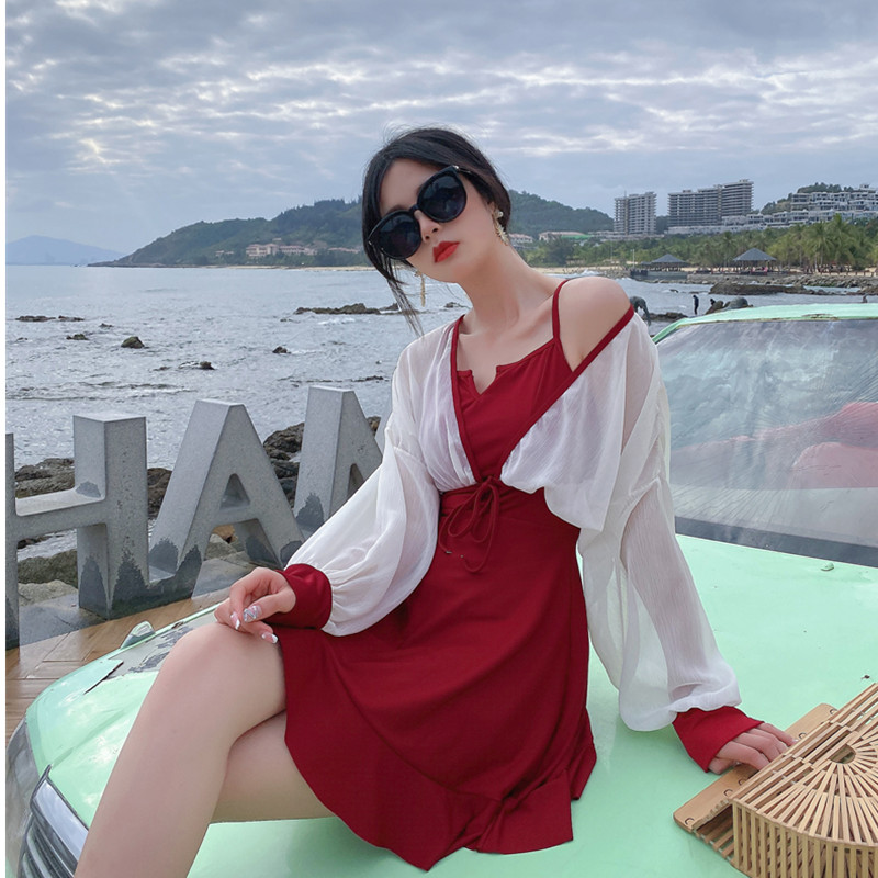 ชุดว่ายน้ำผู้หญิง แบบชุดว่ายน้ำสไตล์เกาหลี