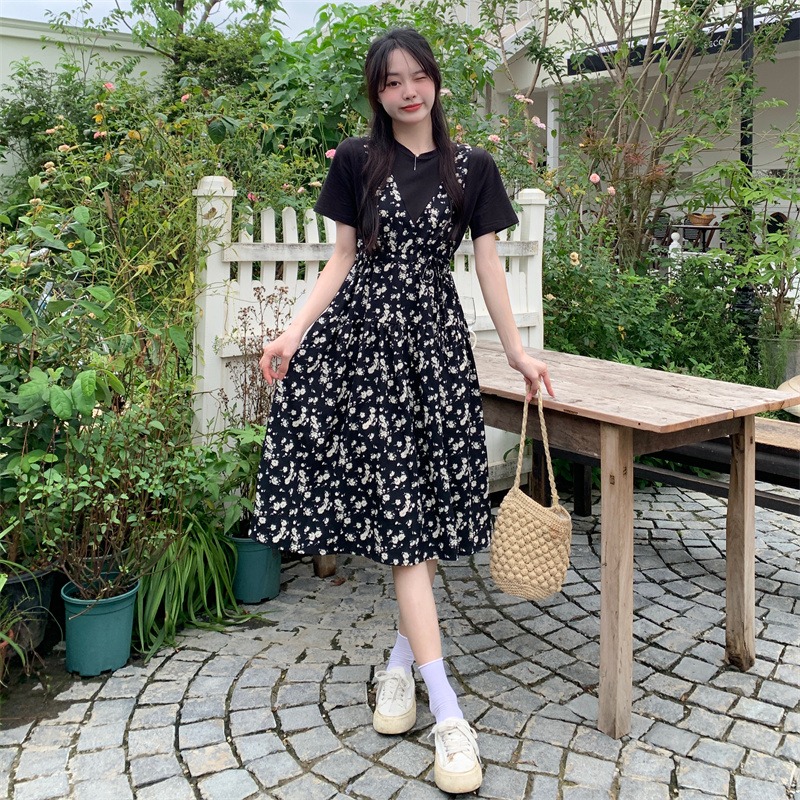 เดรสแขนสั้น มีไซส์ L-4XLอก 38-47 นิ้ว ใส่ได้ทั้งสาวหุ่นดีน่ารักจนถึงสาวอวบพลัสไซส์ จัดส่งฟรี! ทักแชทสั่งซื้อ