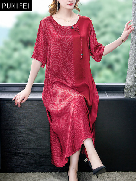 เดรสวัยผู้ใหญ่40-60ปี เดรสคุณแม่ ชุดเดรสทำงานวัยผู้ใหญ่ แบรนด์ MAMA DRESS