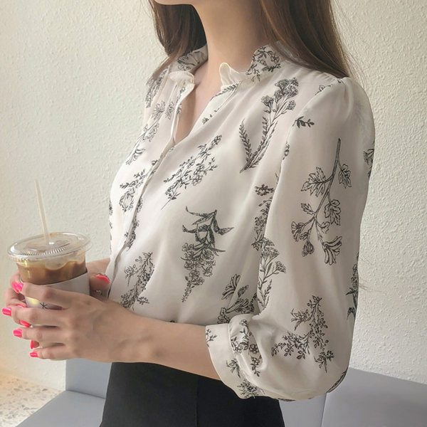 เสื้อชีฟองเกาหลี เสื้อชีฟองสวยๆ