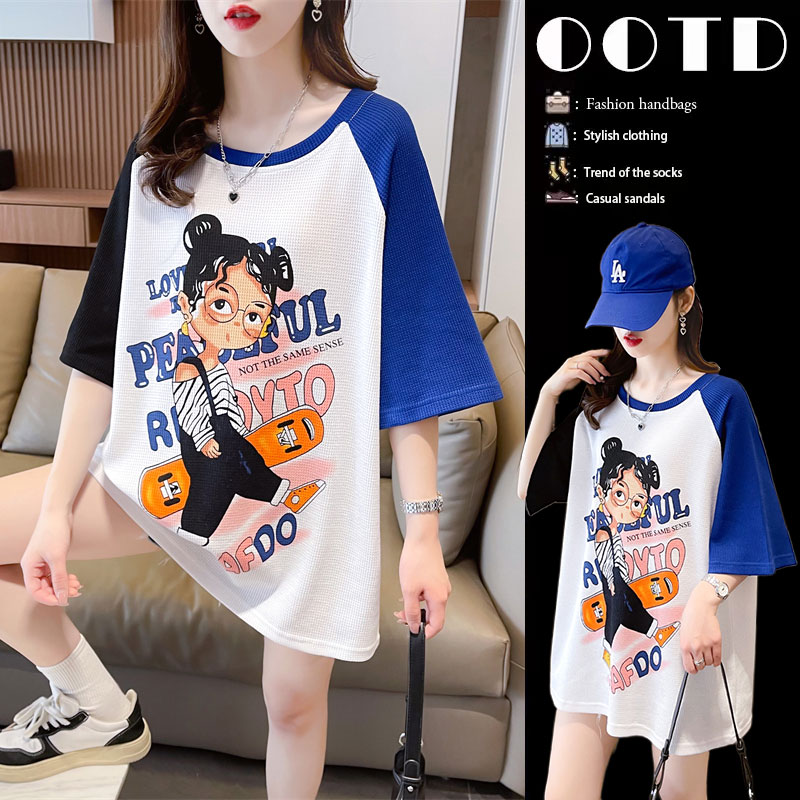 เสื้อยืดคนอ้วนแบบโอเวอร์ไซส์แบบ ulzzang fashion สนใจทักแชท